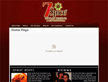 Tablet Screenshot of 7spicecuisine.com